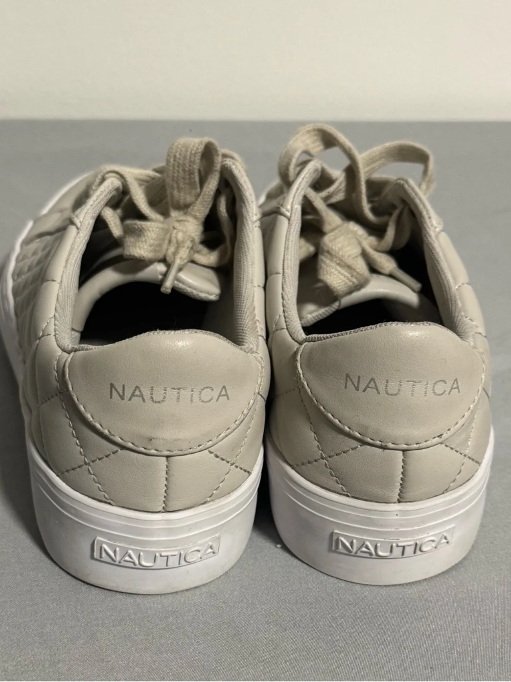 Nautica White Casual Canvas Sneakers - Picture 2 of 5